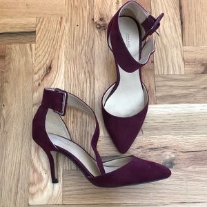 Zara Burgundy Heels